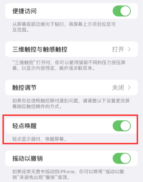 泰宁苹果授权维修站分享iPhone轻点无法唤醒怎么办 