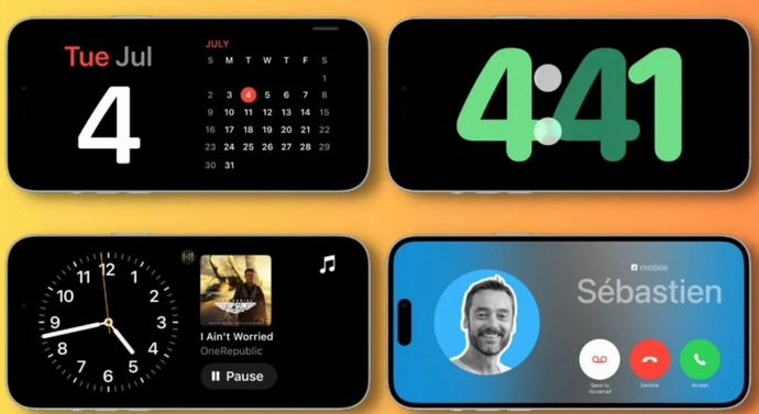 泰宁苹果手机维修分享iOS17横屏充电待机显示有什么好处 