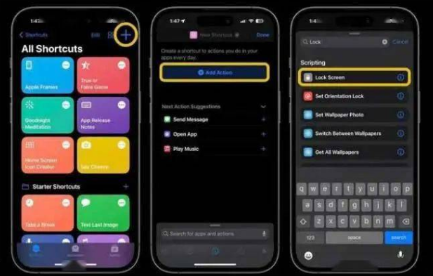 泰宁苹果14锁屏维修店分享iPhone14升级iOS16.4后如何创建锁屏快捷方式 