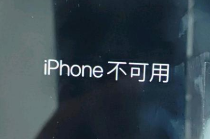 泰宁苹果服务网点分享锁屏界面显示“iPhone 不可用”如何解决 